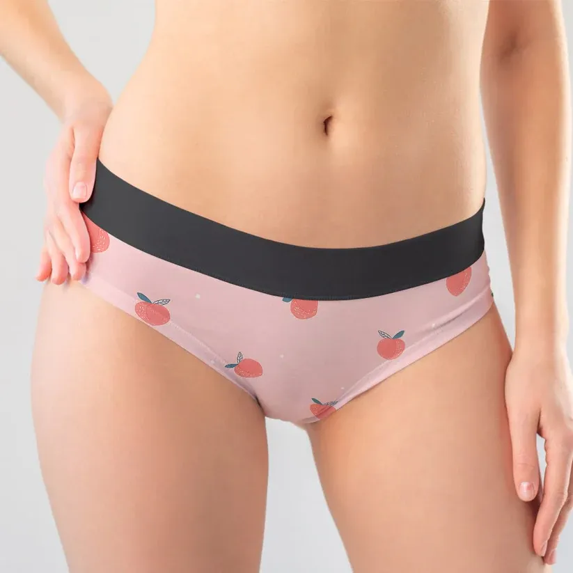 Customized Valentine's Boxer Briefs for Women, Girlfriend or Wife Name, Pink Underwear