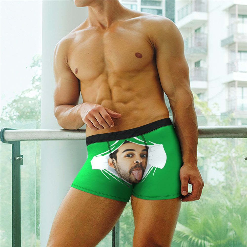 Men's Face On Tearing Boxer Shorts For Men - MyFaceBoxer