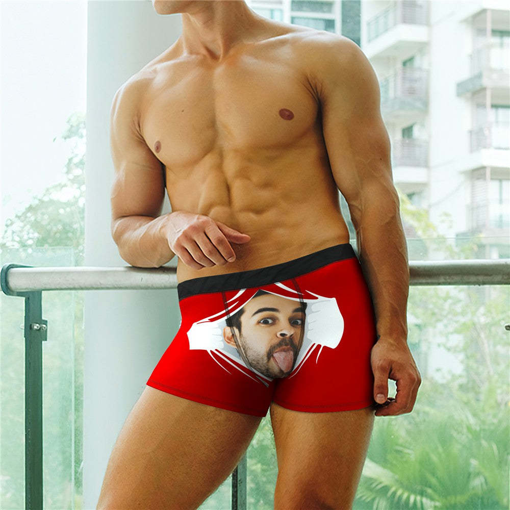 Men's Face On Tearing Boxer Shorts For Men - MyFaceBoxer