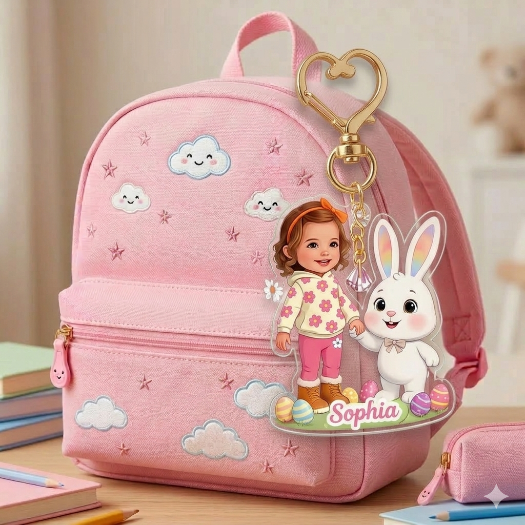 Custom Any Photo Easter Gift - Personalized Kid Custom Shaped Acrylic Plaque