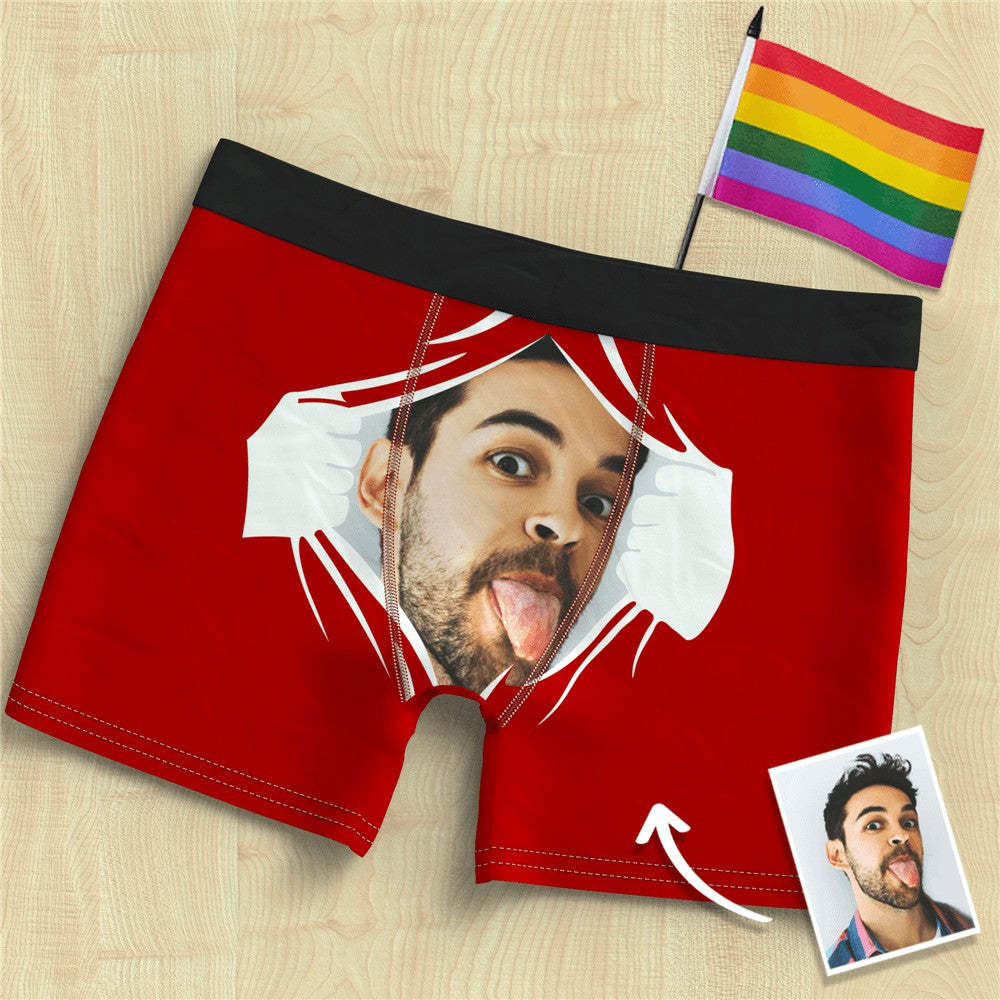 Men's Face On Tearing Boxer Shorts For Men - MyFaceBoxer