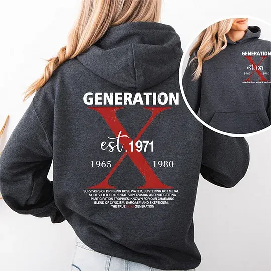 Gen X Raised On Hose Water &Neglect Custom EST Printing T-shirt/Crewneck/Hoodie