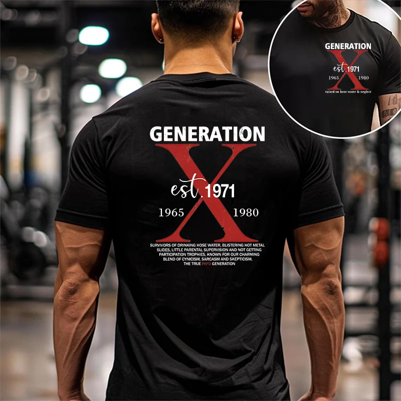 Gen X Raised On Hose Water &Neglect Custom EST Printing T-shirt/Crewneck/Hoodie