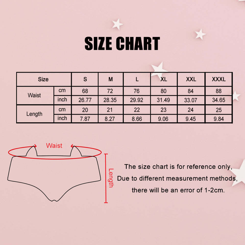 Custom 3D Cartoon Animal Print Hipster Women Panties Cute Underwear With Ears for Pet Lover - MyFaceBoxer