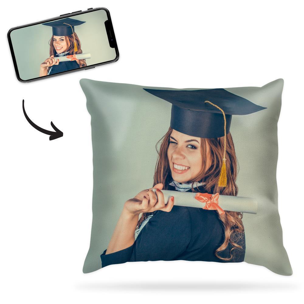 Custom Graduation Photo Throw Pillow Case Memory - MyFaceBoxer