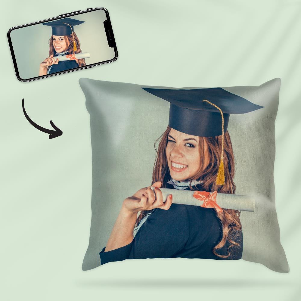 Custom Graduation Photo Throw Pillow Case Memory - MyFaceBoxer