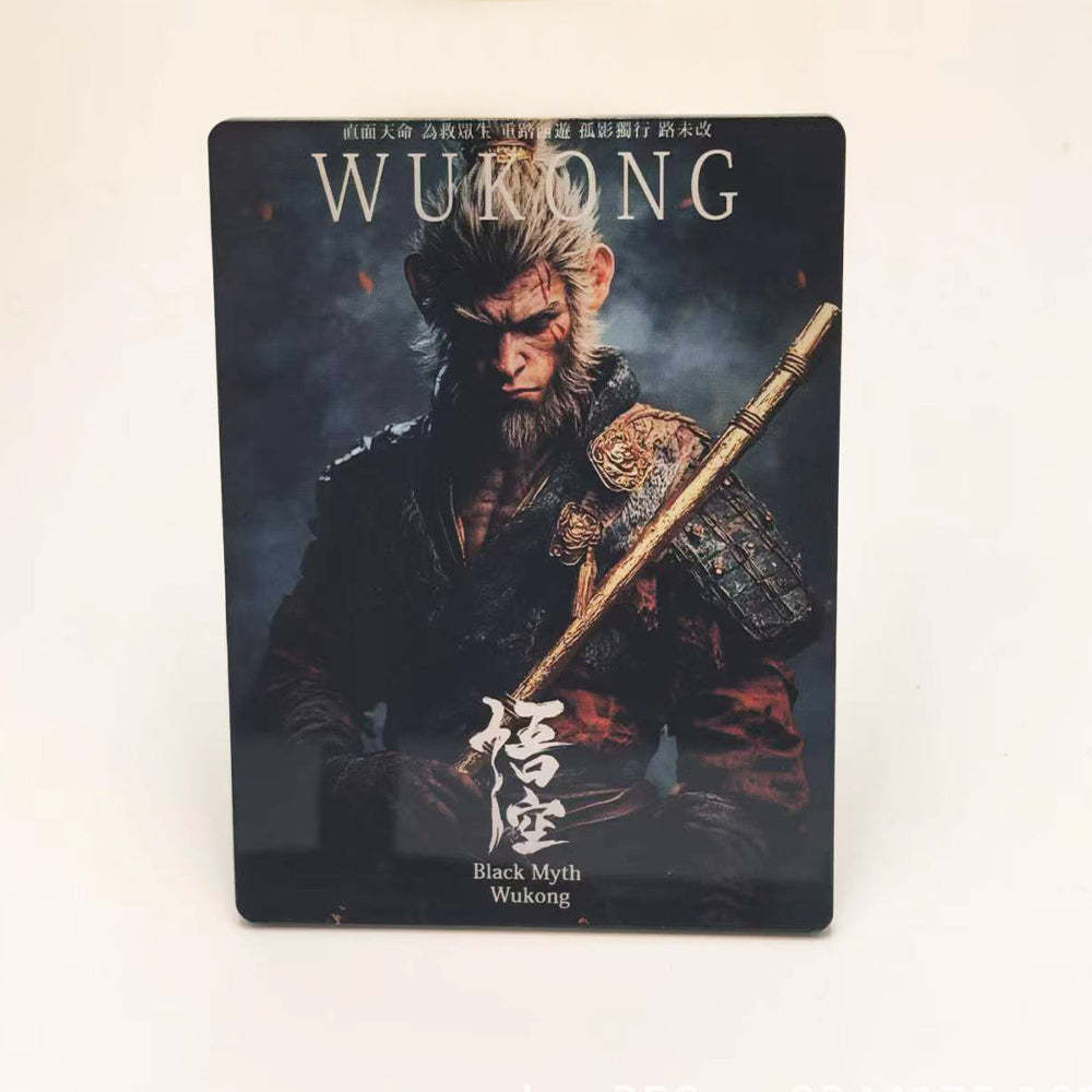 Black Myth Wukong Acrylic Commemorative Card Black Myth Series Card Gift for Friends Fans of the Black Myth - MyFaceBoxer