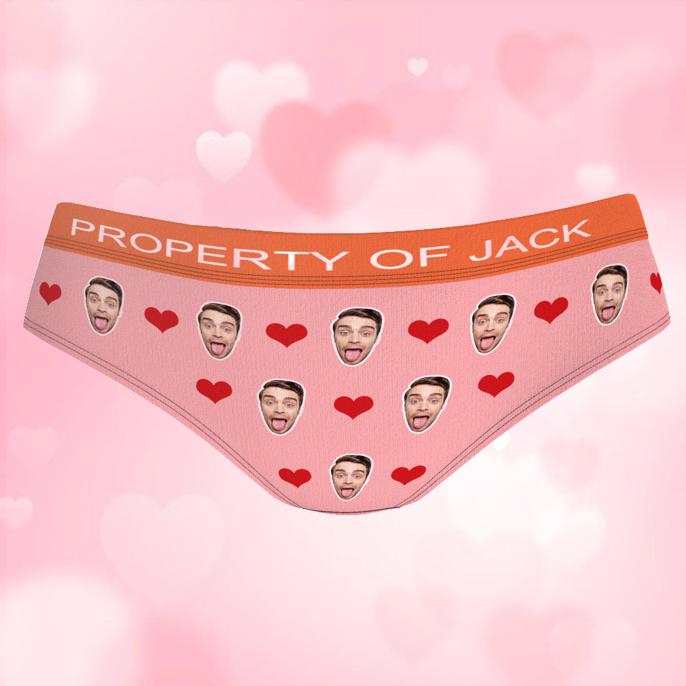 Custom Face Panties Inscribed Waist