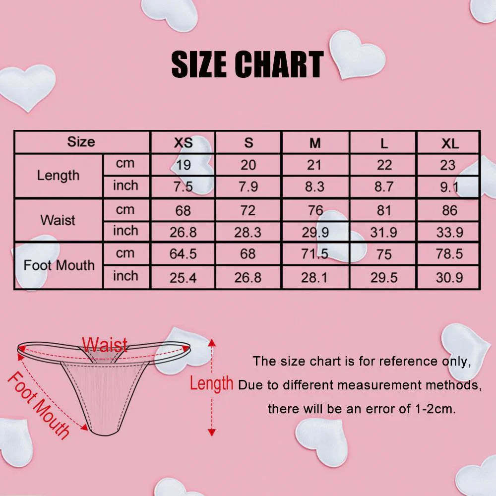 Custom Face Women's Tanga Thong Personalized Sexy Underwear Christmas Gift for Her - MyFaceBoxer