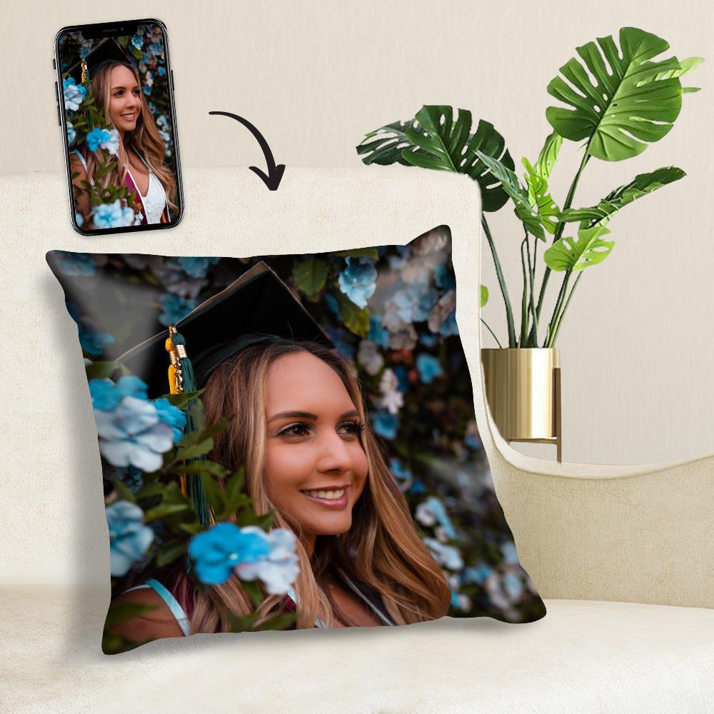 Custom Your Graduation Photo Throw Pillow Case Memory	 - MyFaceBoxer