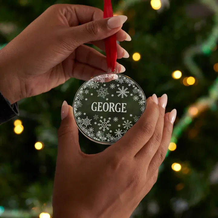 Personalized Snowflake Christmas Decoration