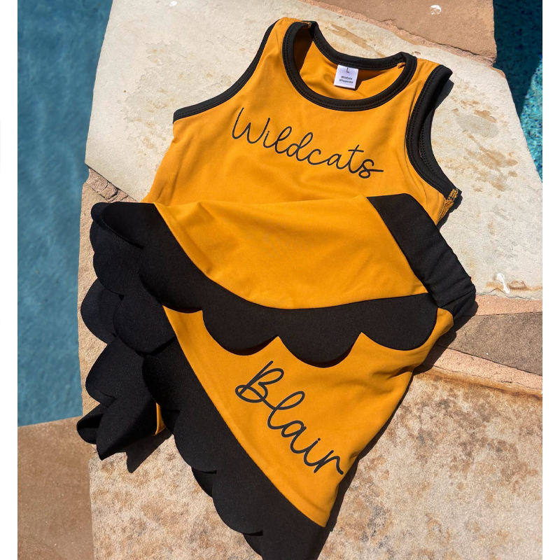 Scallop Cheer Set (infant, toddler, kids ) lots of colors