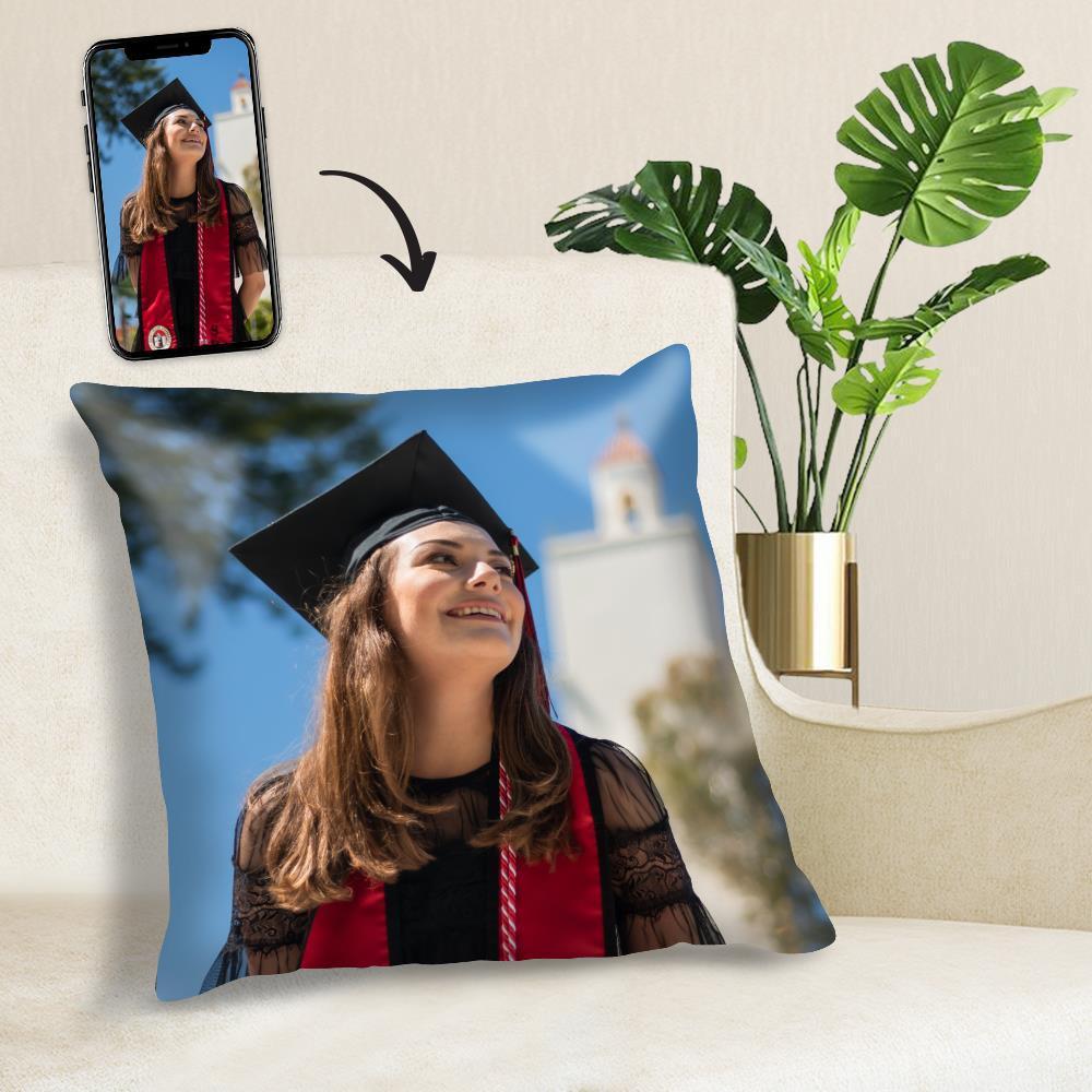 Custom Graduation Photo Throw Pillow Case - MyFaceBoxer