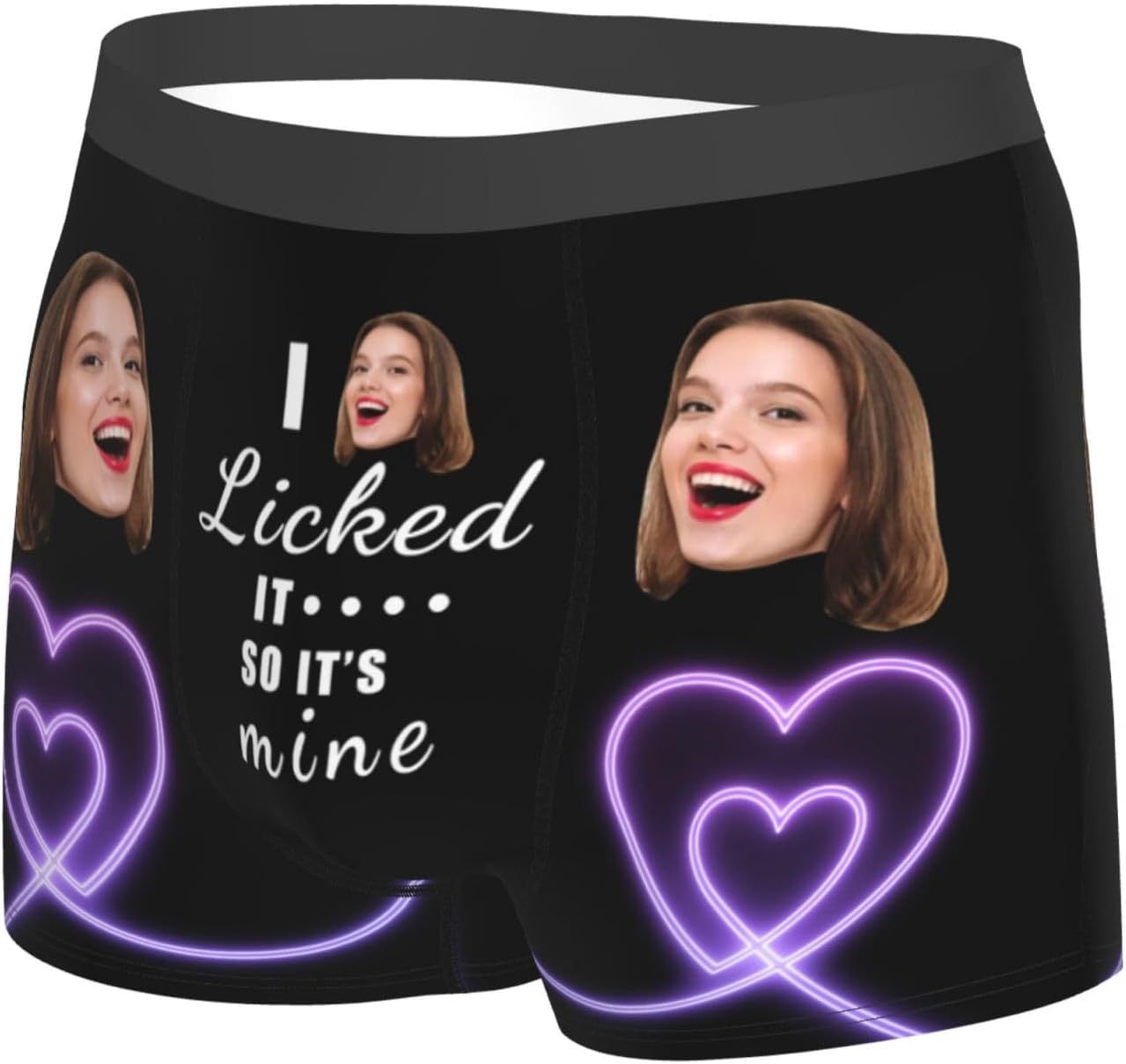 Personalized Funny Face Boxers Briefs Custom Underwear Custom Girlfriend Face Printed Photo Boxer Underwear