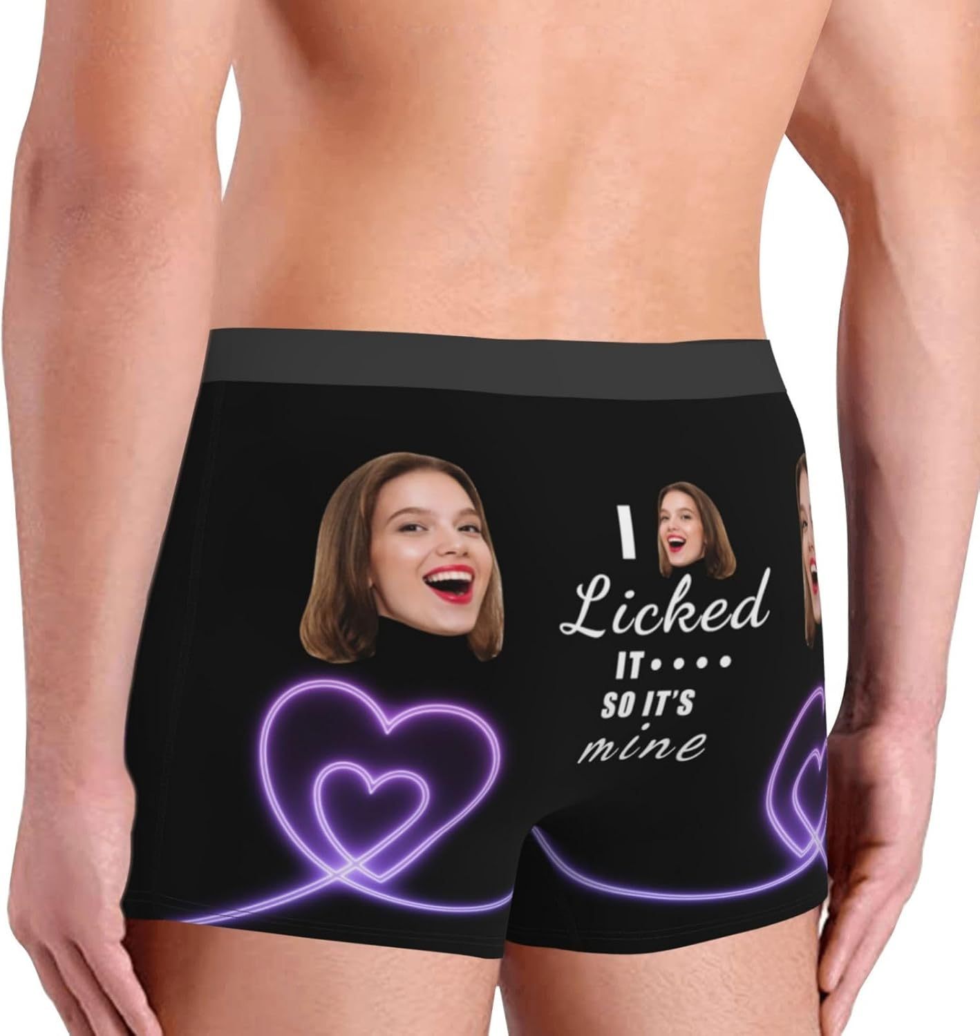 Personalized Funny Face Boxers Briefs Custom Underwear Custom Girlfriend Face Printed Photo Boxer Underwear