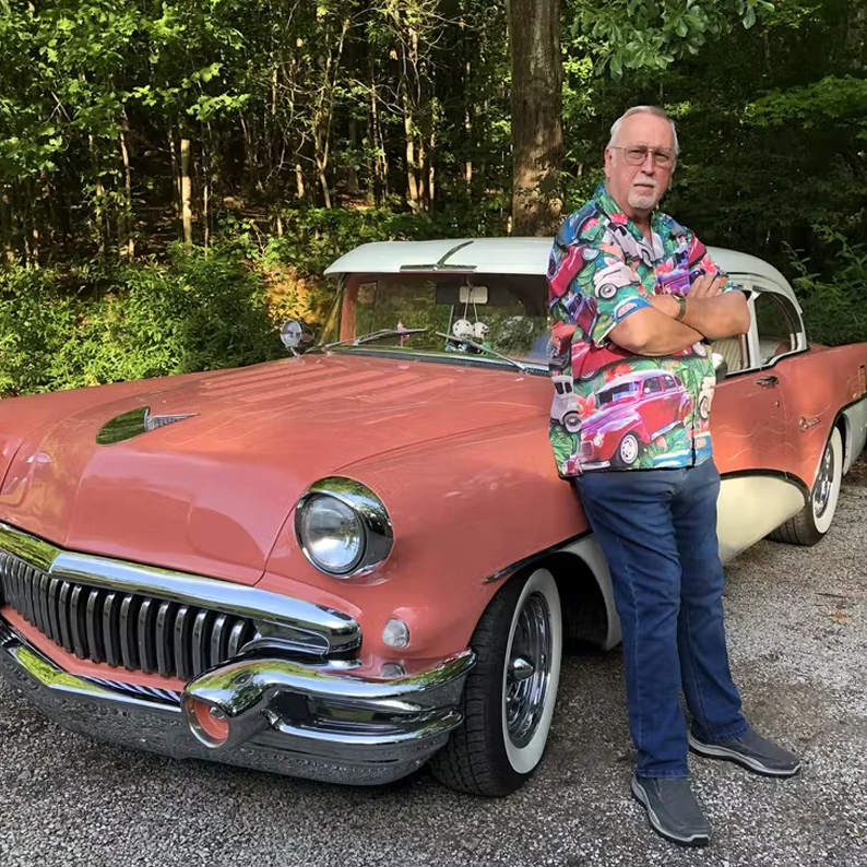 Personalized Car Hawaiian Shirt - Custom Car Photo Shirt - Floral Pattern