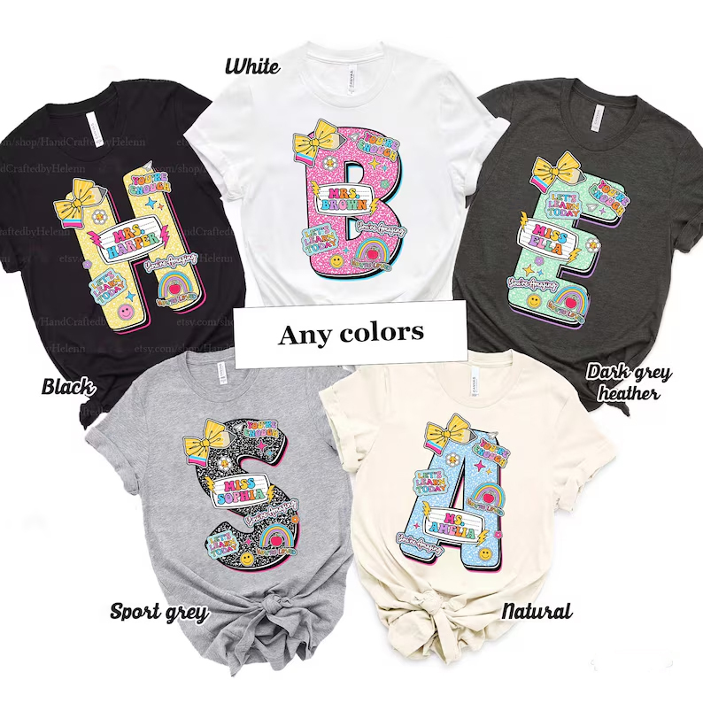 Personalized Teacher Shirt, Back To School Shirt, Custom Teacher Composition Book Shirt, First Day Of School, Teacher Appreciation Gifts