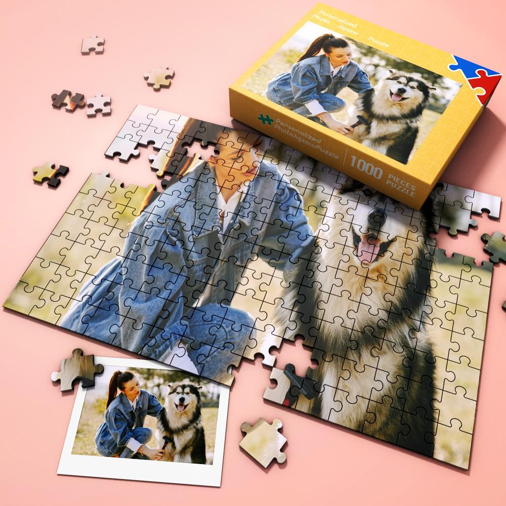 Custom Photo Jigsaw Puzzle Best Anniversary And Wedding Gifts - MyFaceBoxer