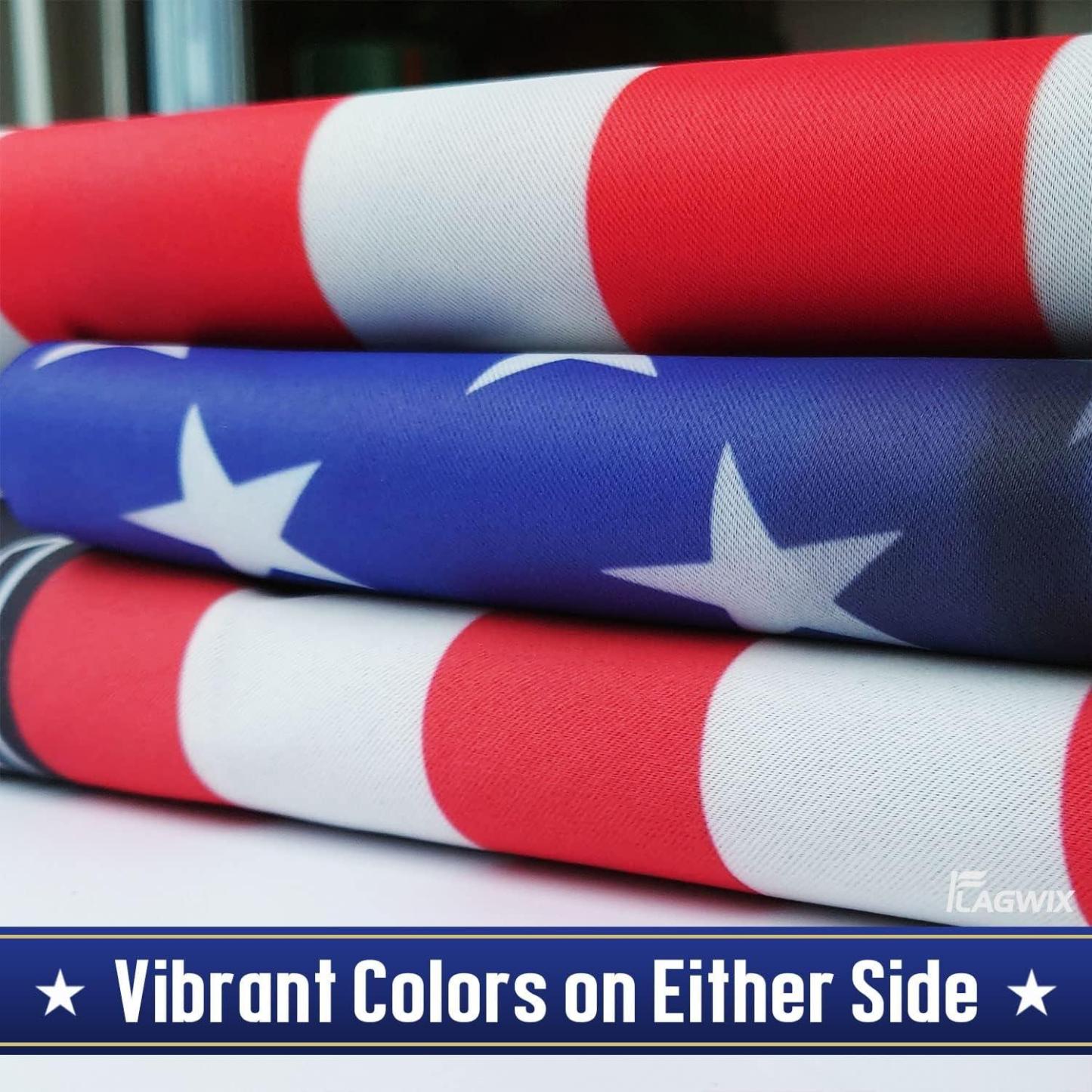 Patriot American Flags, One Nation Under God American Jesus Flag, Decorations For Home, Outside, Independence Day House Flag, Patriot Decorations - Outdoor Decor Flag with Grommets