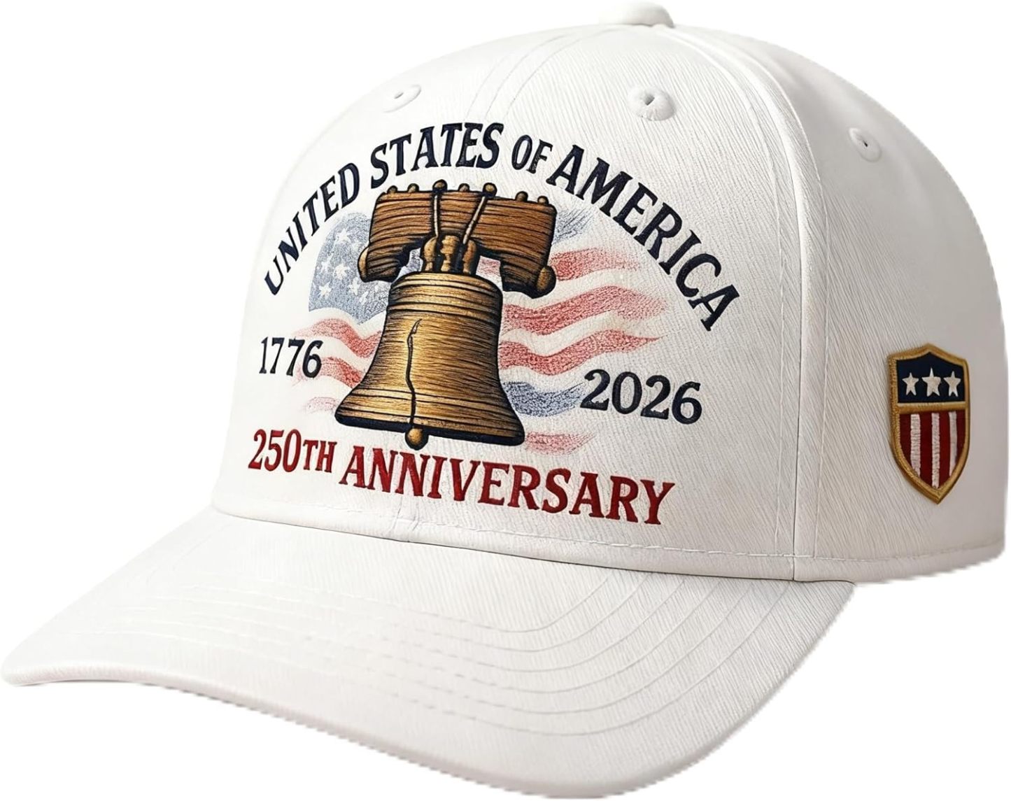 U.S. 250th Anniversary Baseball Cap Adjustable America 250 Anniversary USA Hat Patriotic Veterans Hats