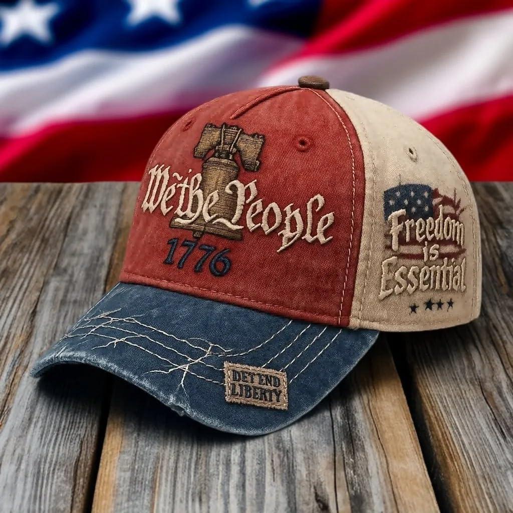 U.S. 250th Anniversary Baseball Cap Adjustable America 250 Anniversary USA Hat Patriotic Veterans Hats