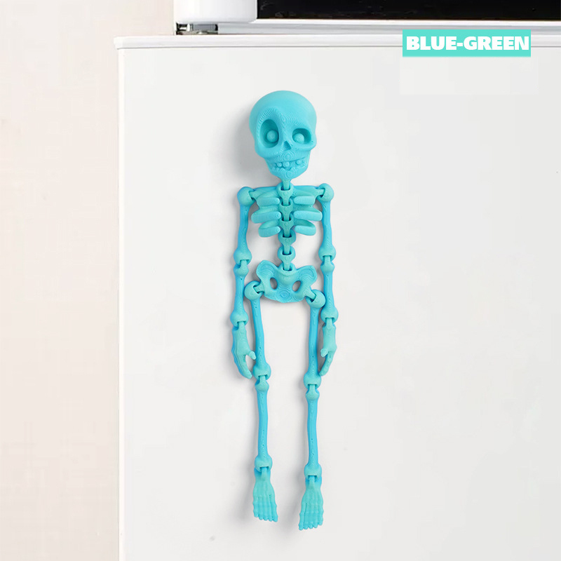 Skull Luminous Fridge Magnet Funny Prank Fun Fridge Magnet Halloween Gift