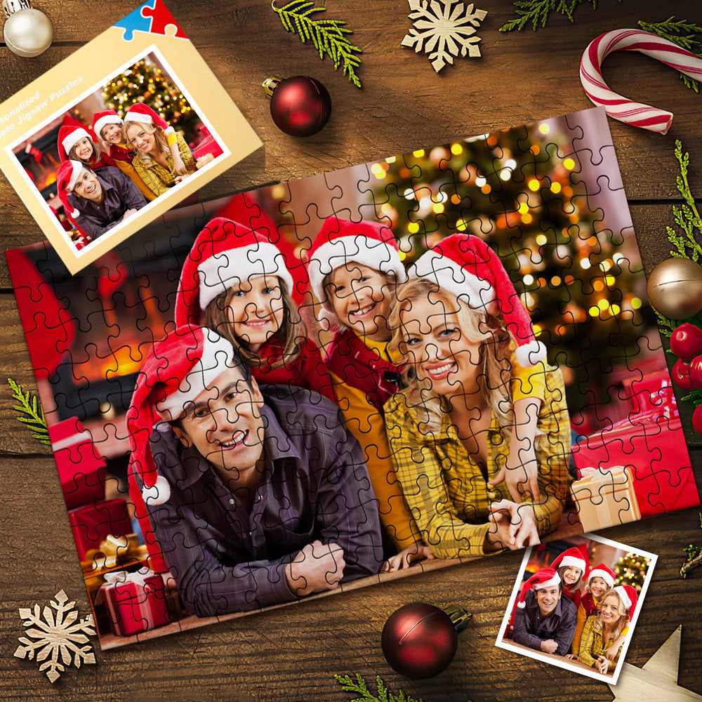 Custom Photo on Jigsaw Puzzle The Best Gift For Family Free Package