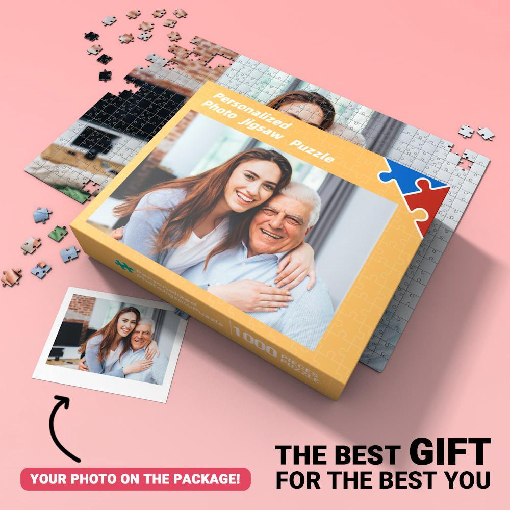 Personalized Jigsaw Puzzle from Photo Happy Father's Day-35-1000 pieces - MyFaceBoxer