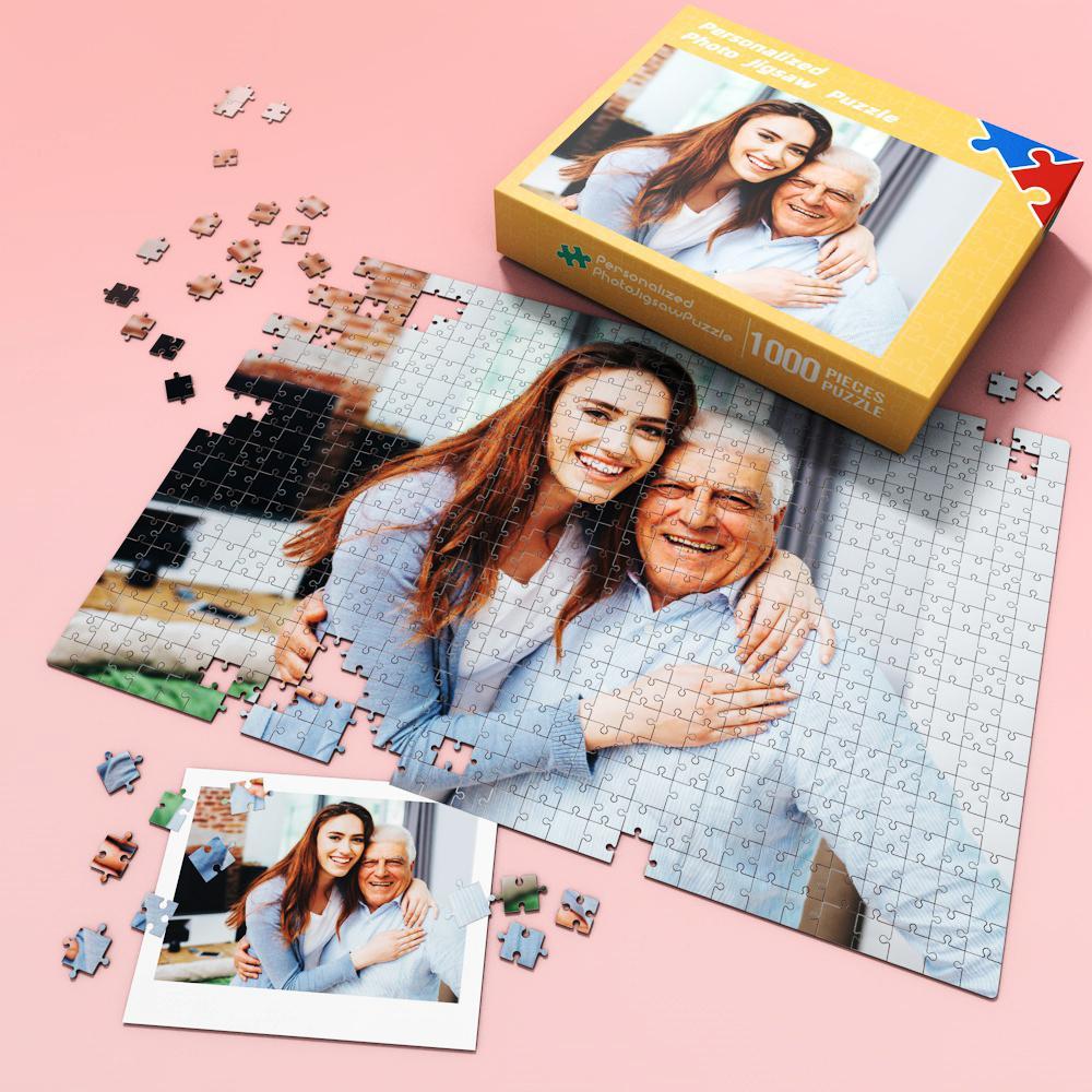 Personalized Jigsaw Puzzle from Photo Happy Father's Day-35-1000 pieces - MyFaceBoxer