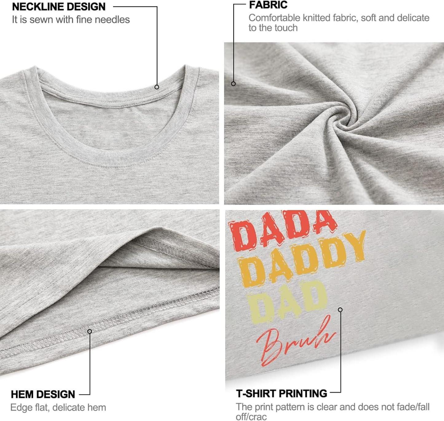 Gifts for Dad Custom Dad Gifts from Daughter Son, Personalized T-shirt with Photos