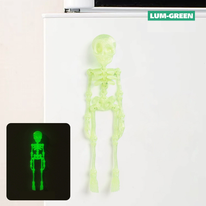 Skull Luminous Fridge Magnet Funny Prank Fun Fridge Magnet Halloween Gift