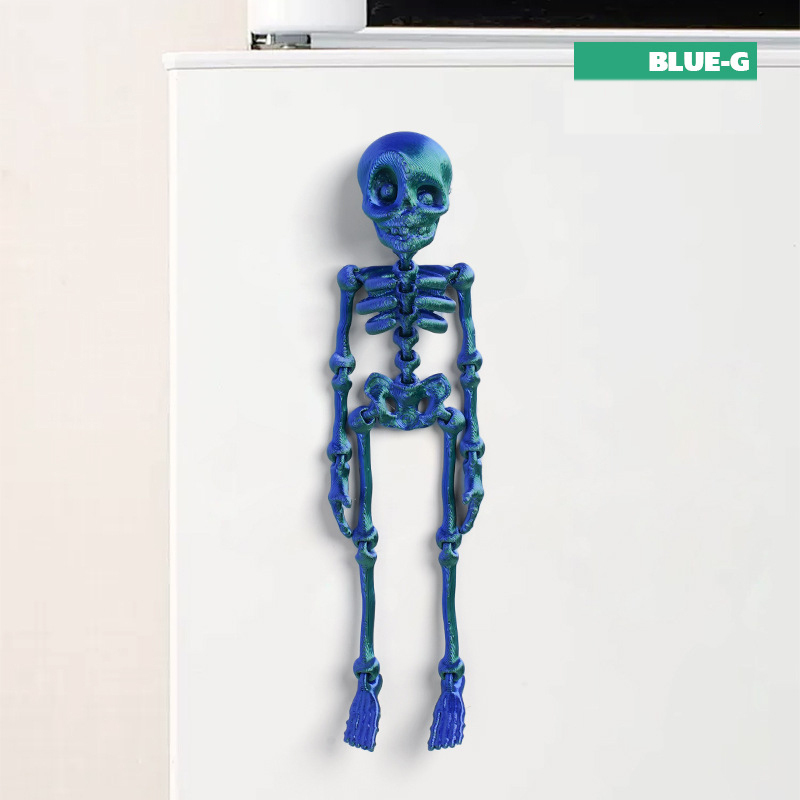 Skull Luminous Fridge Magnet Funny Prank Fun Fridge Magnet Halloween Gift