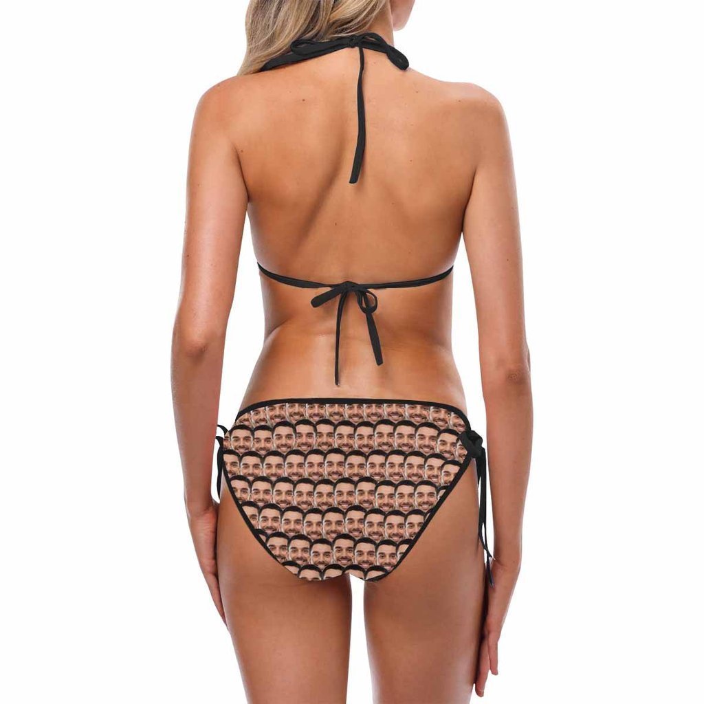 Custom Face Bikini Women's Sexy Photo Segmented Swimsuit - Mash - MyFaceBoxer