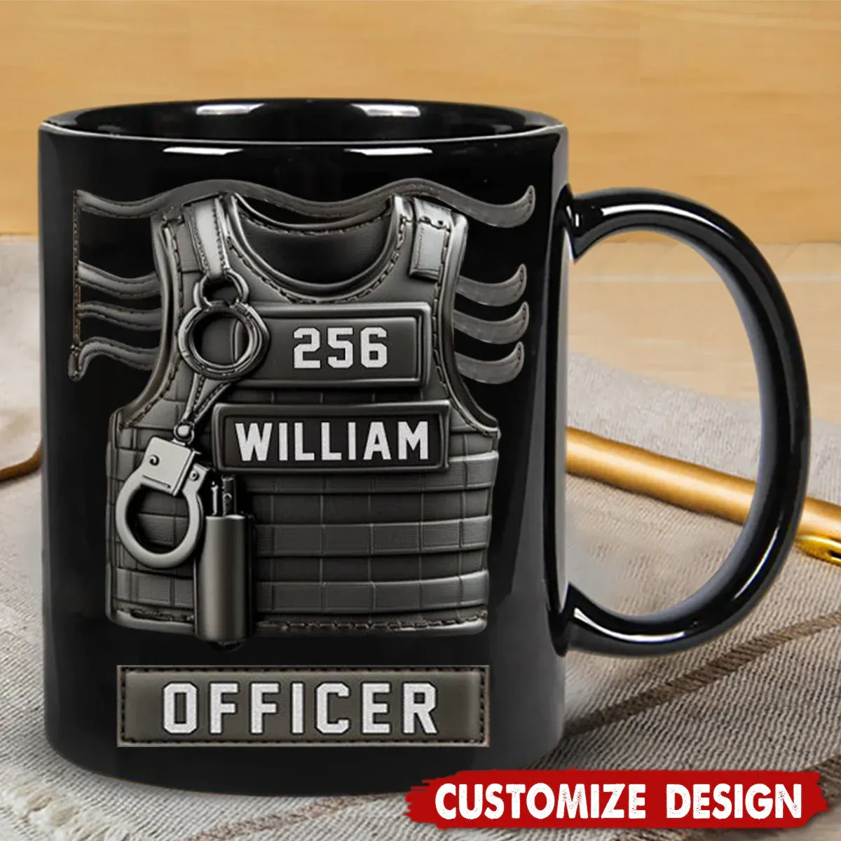 Serve And Protect - Personalized Police Officer Coffee Mug