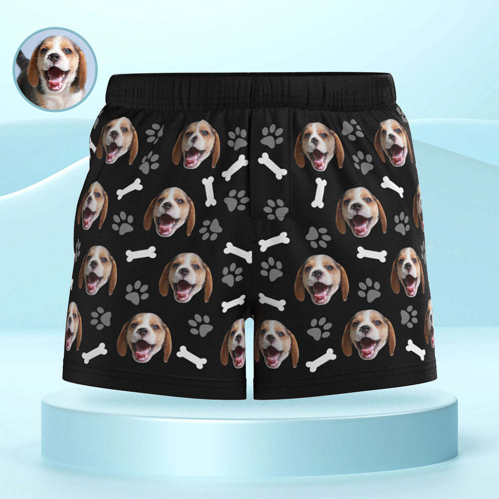 Custom Dog Face Multicolor Boxer Shorts Personalized Casual Underwear Gift for Him - MyFaceBoxer