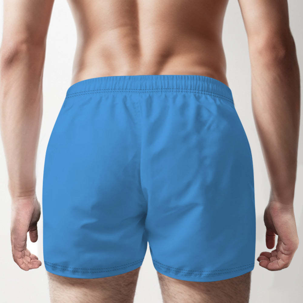 Custom Name Multicolor Boxer Shorts Property of You Personalized Photo Underwear Gift for Him - MyFaceBoxer