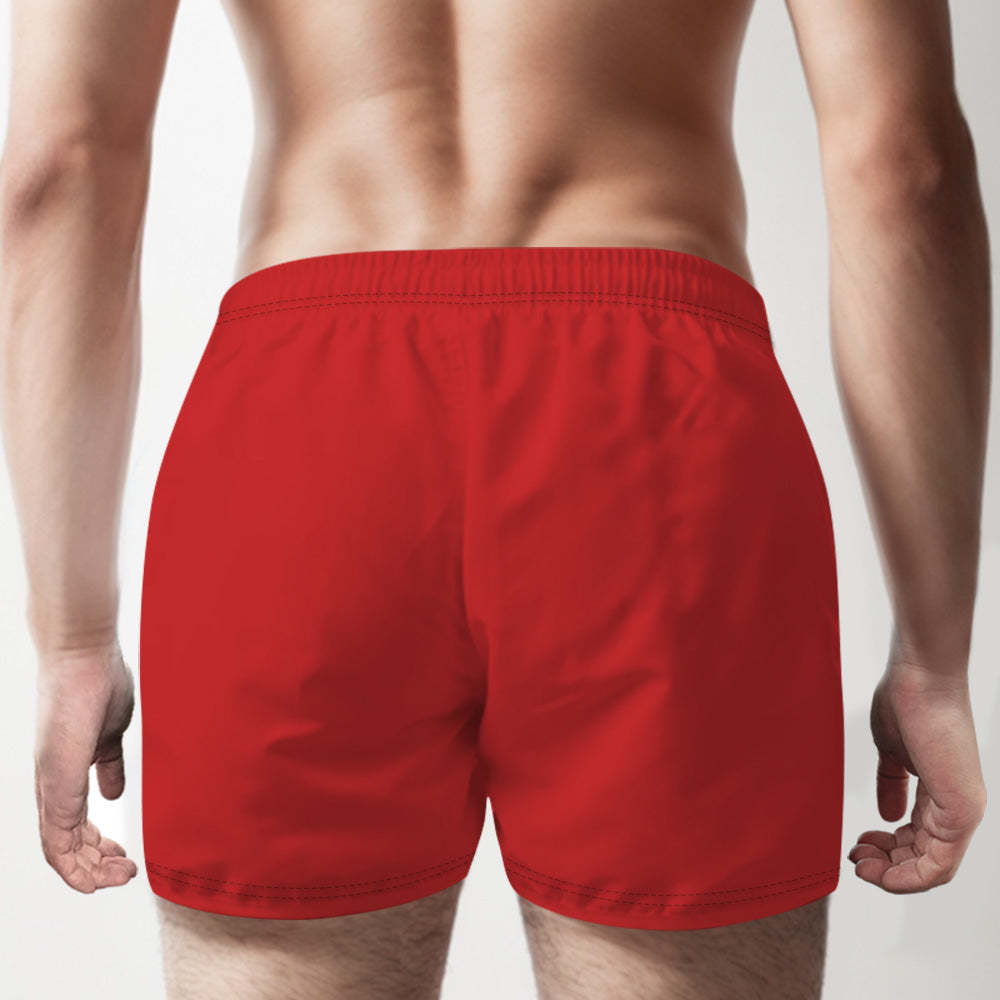 Custom Name Multicolor Boxer Shorts Property of You Personalized Photo Underwear Gift for Him - MyFaceBoxer