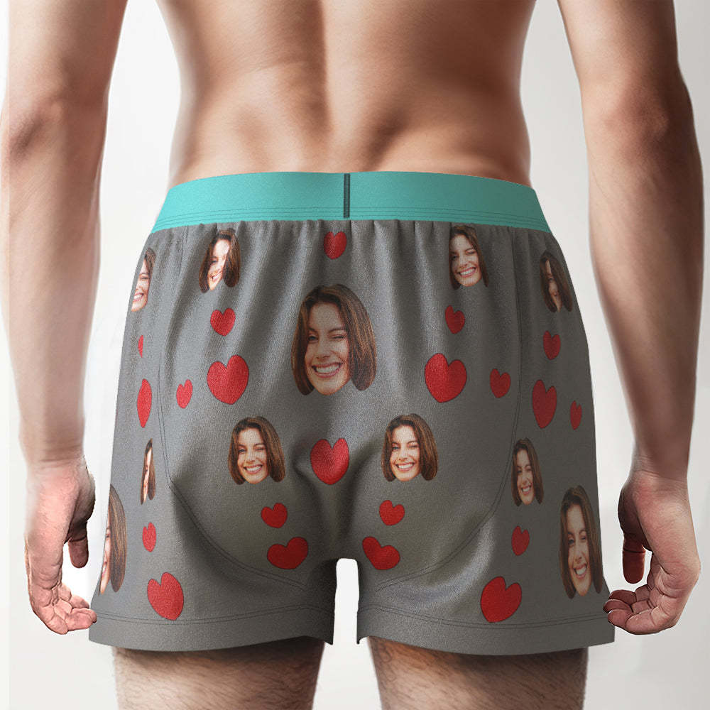 Custom Face Boxer Shorts I LICKED IT Personalized Waistband Casual Underwear for Him - MyFaceBoxer
