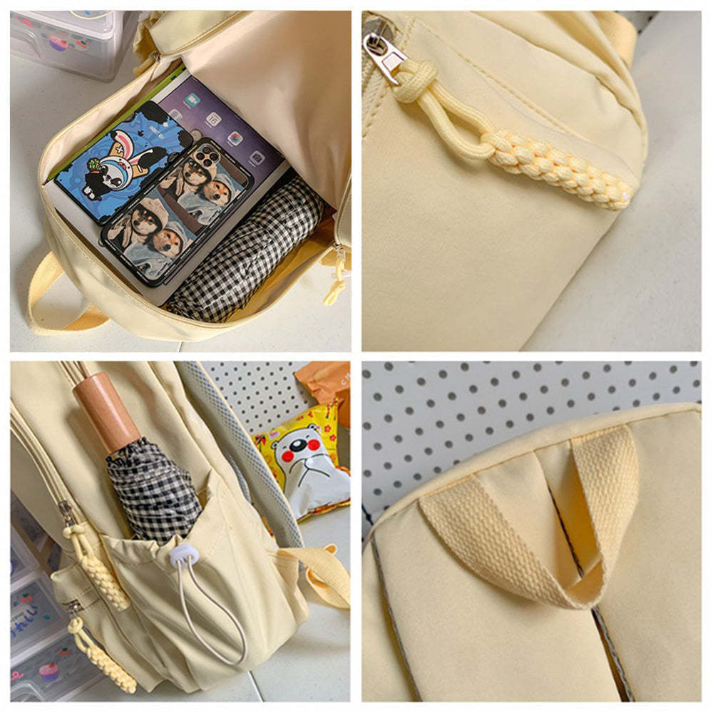 Personalized Embroidered Name Rainbow Backpack School Bag Back to School Gifts - MyFaceBoxer