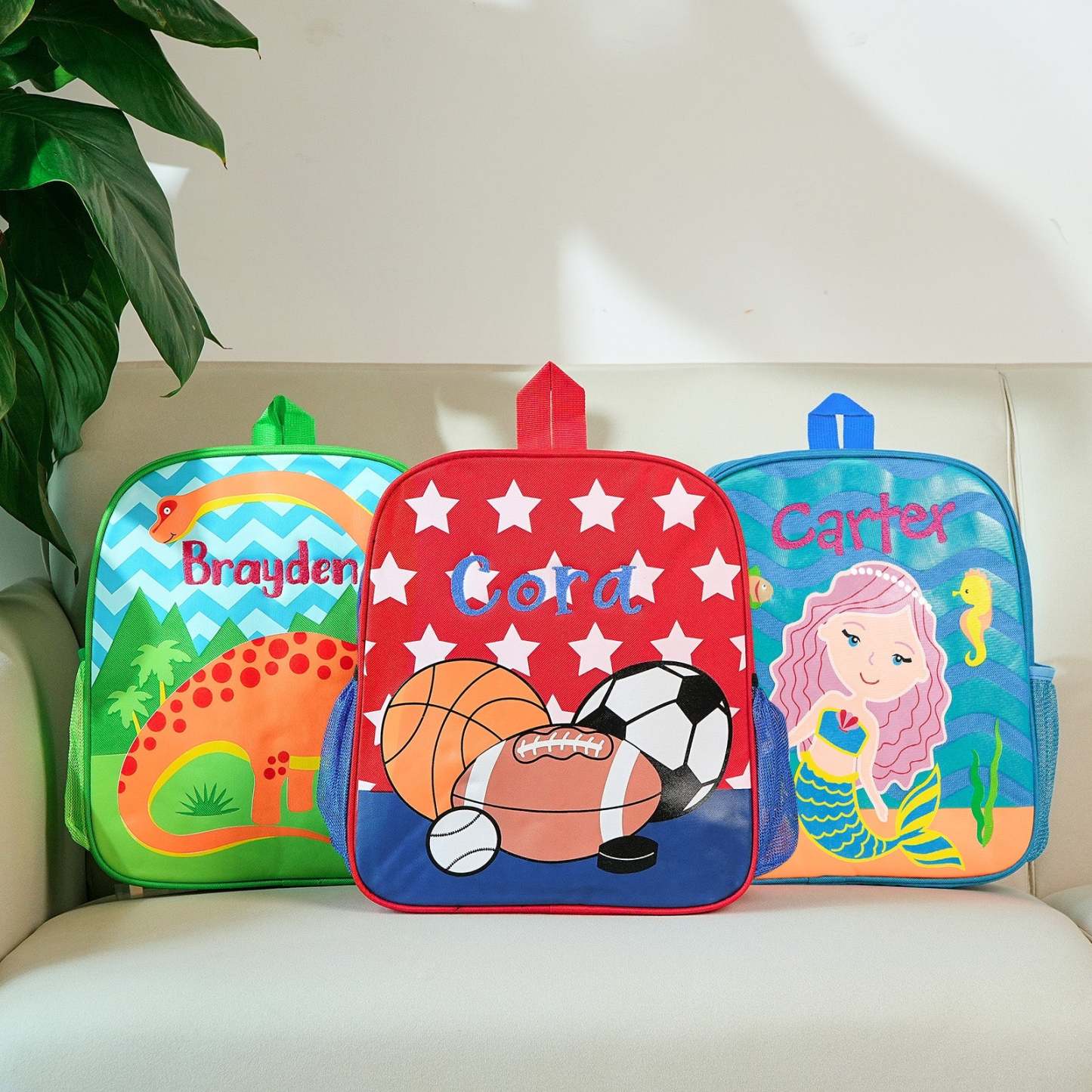 Personalized Name Embroidery Backpack Custom School Bags Back to School Gift for Kids - MyFaceBoxer