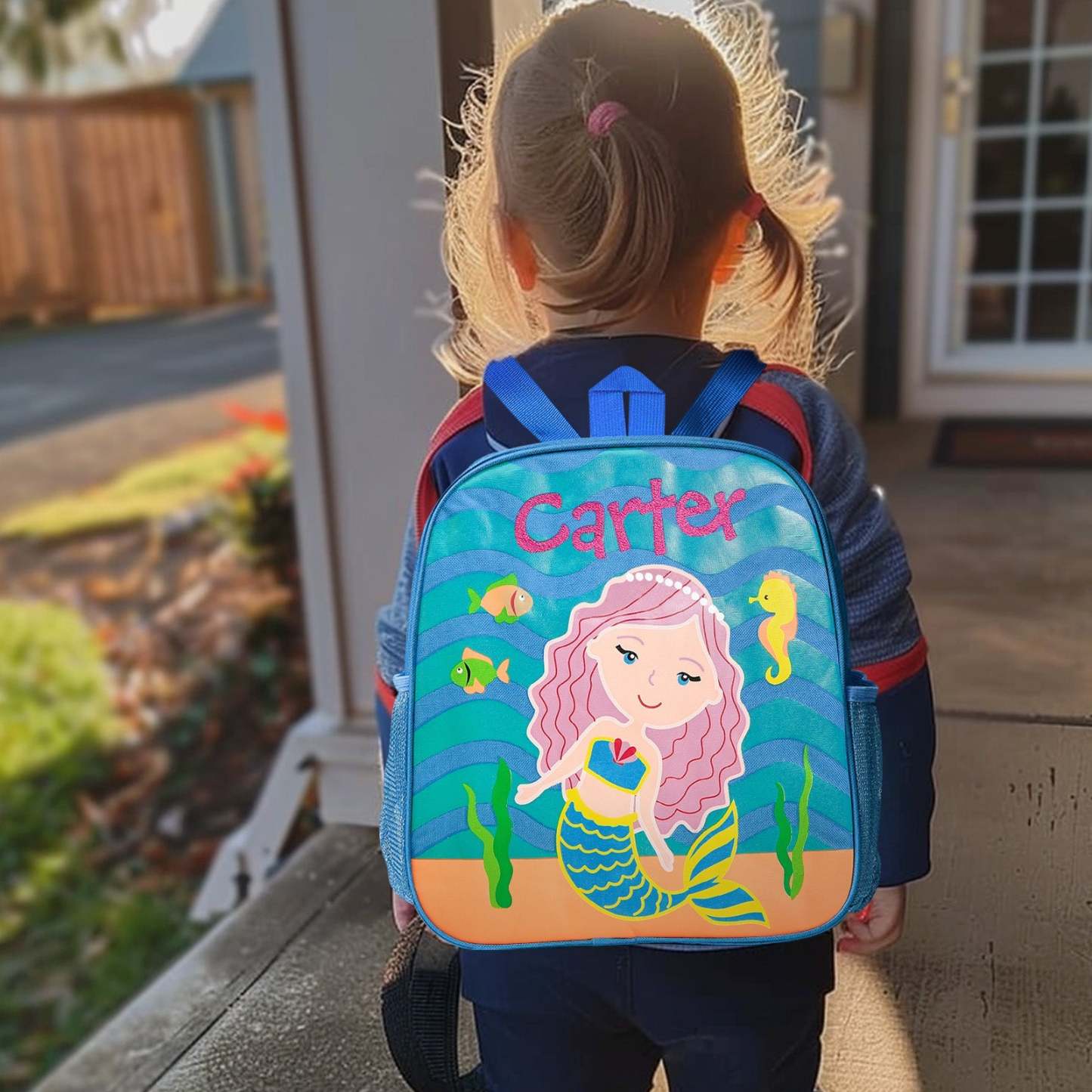 Personalized Name Embroidery Backpack Custom School Bags Back to School Gift for Kids - MyFaceBoxer