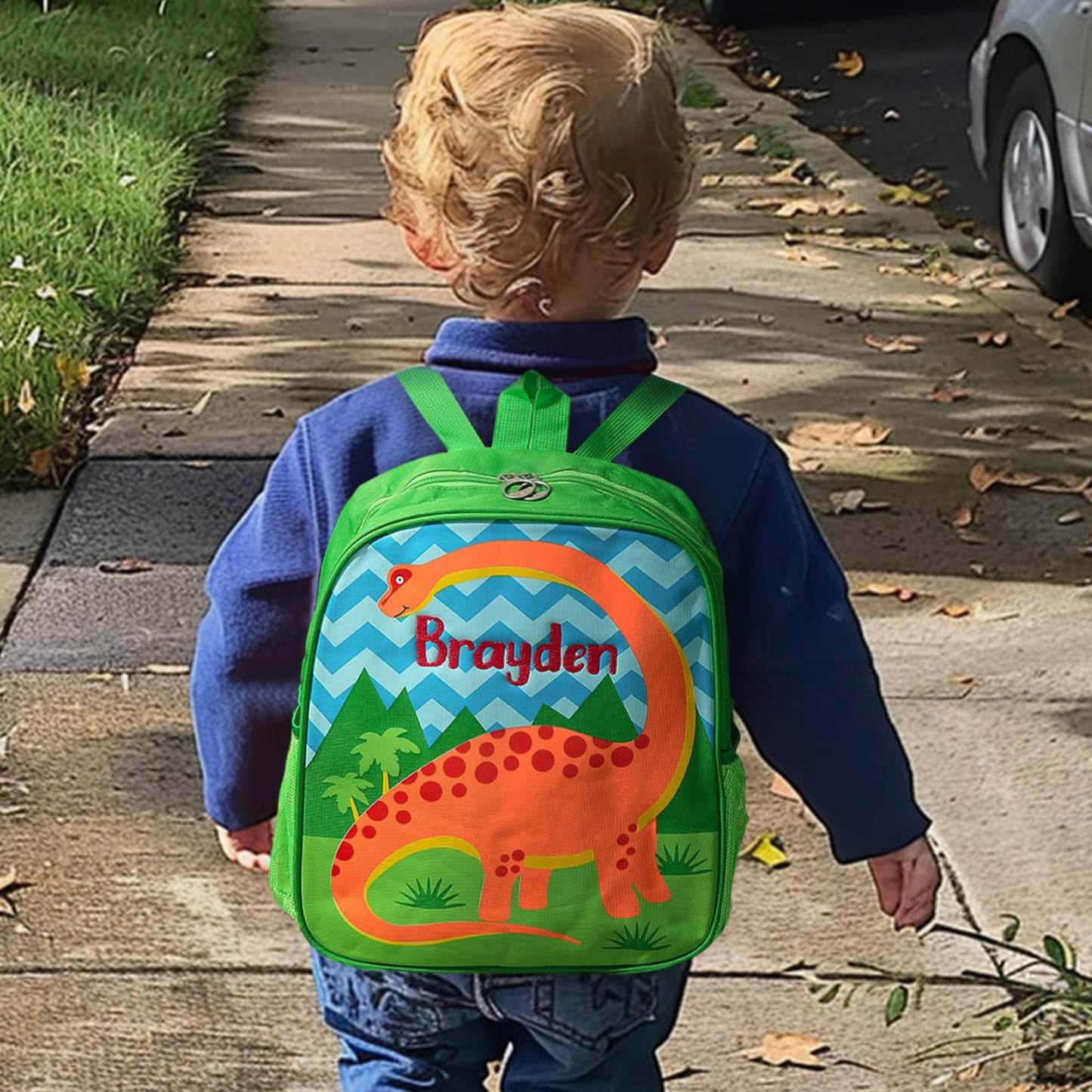 Personalized Name Embroidery Backpack Custom School Bags Back to School Gift for Kids - MyFaceBoxer
