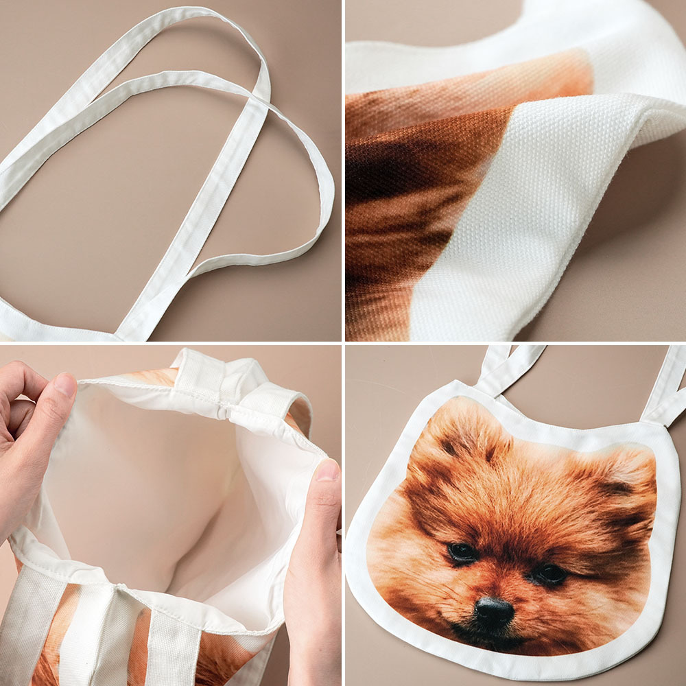 Custom Pet Face Tote Bag
