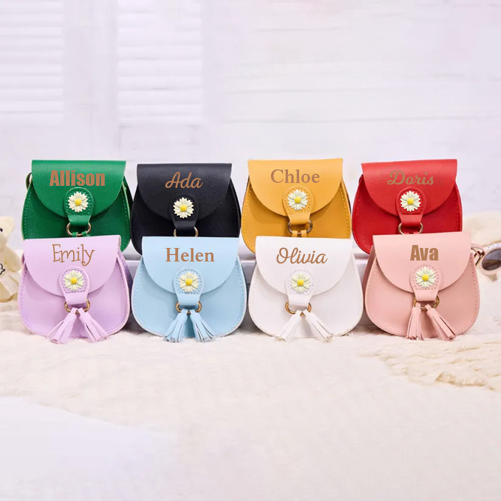 Personalized Kid Flower Crossbody Bag