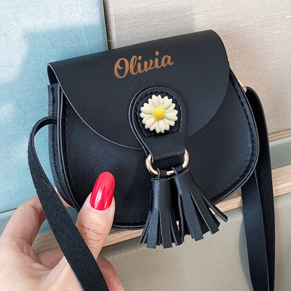 Personalized Kid Flower Crossbody Bag