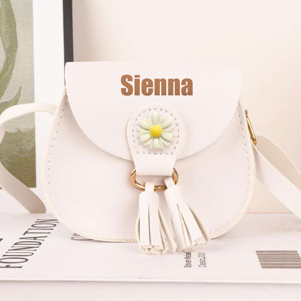 Personalized Kid Flower Crossbody Bag