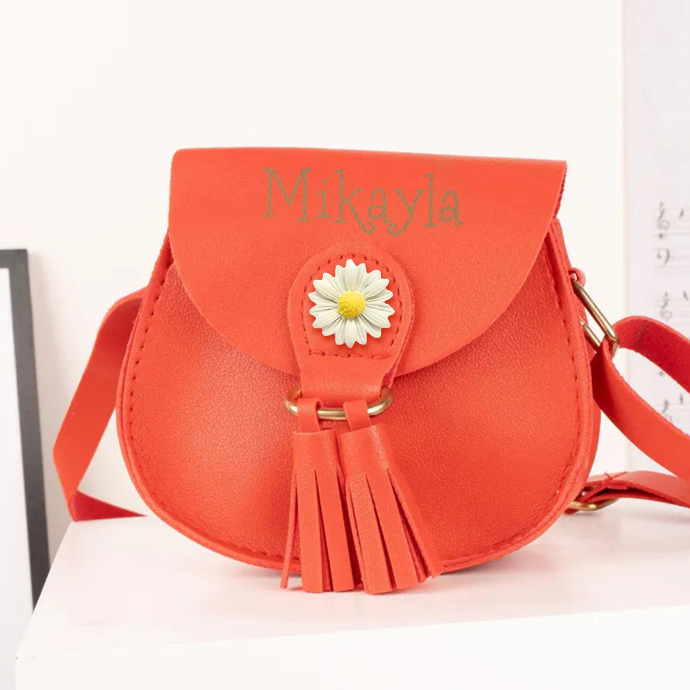 Personalized Kid Flower Crossbody Bag