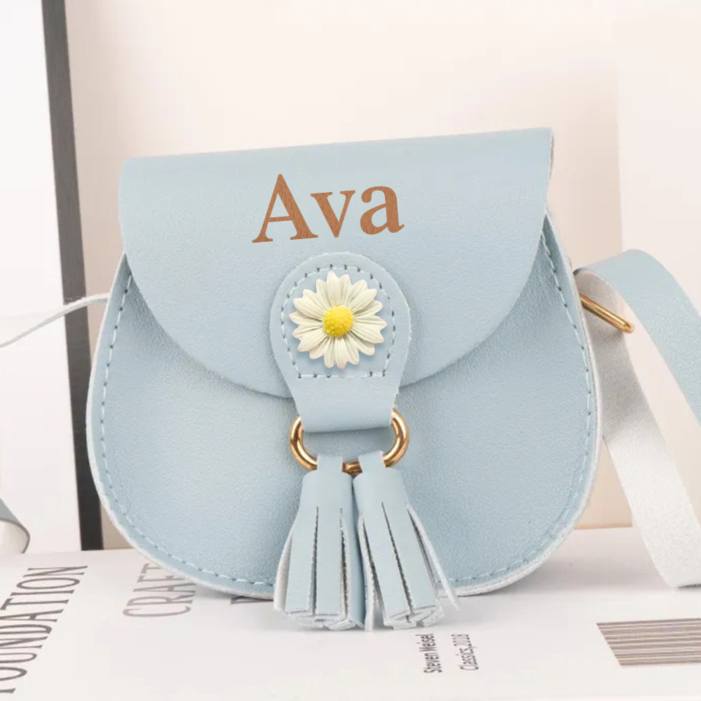 Personalized Kid Flower Crossbody Bag
