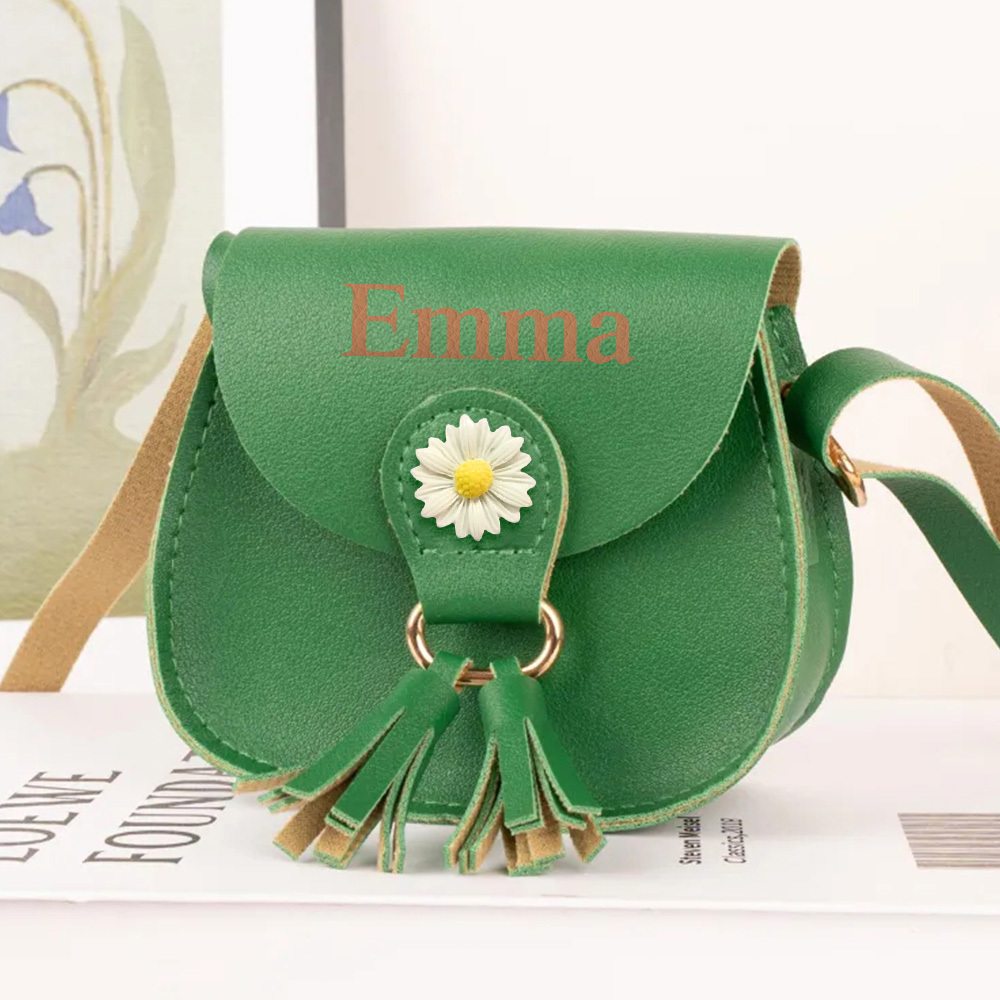 Personalized Kid Flower Crossbody Bag