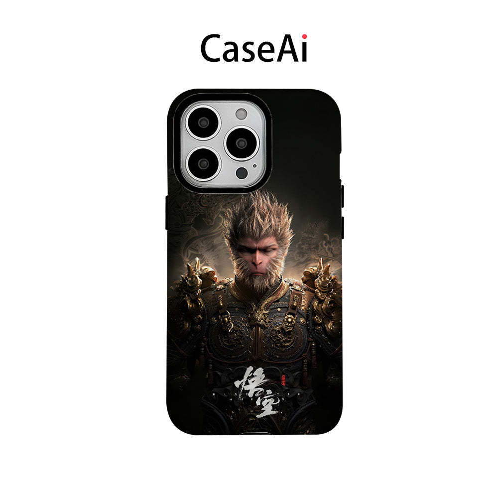 Black Myth Wukong Art Phone Case For iPhone Series Gift for Friends Fans of the Black Myth - MyFaceBoxer
